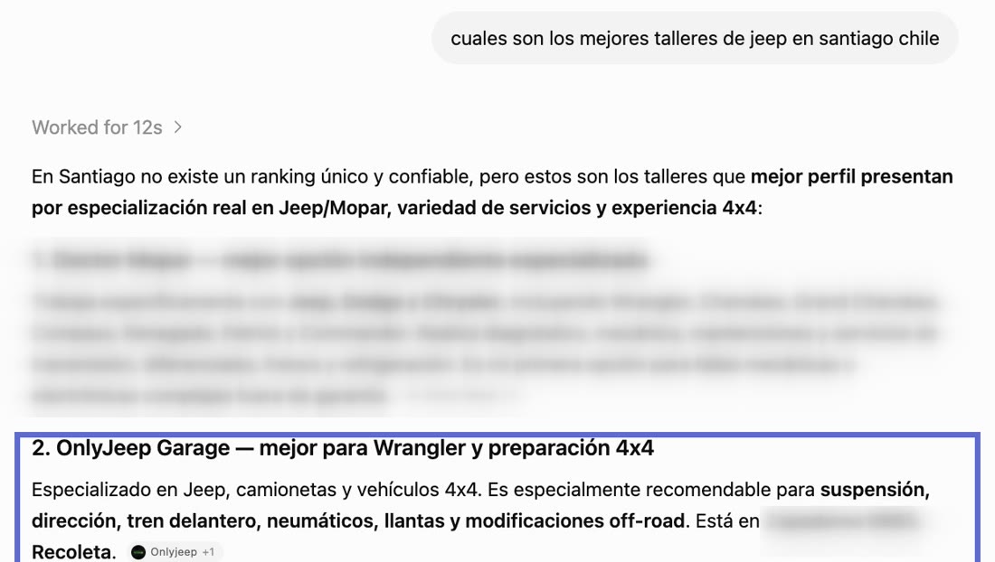 Second in ChatGPT's ranking, and the pick for Wrangler and 4x4